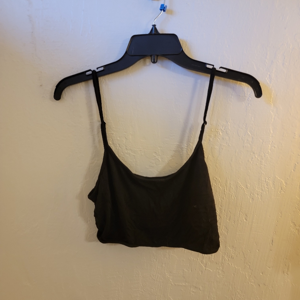 Black crop top